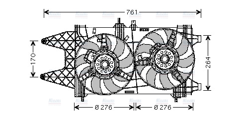 AVA Radiator Fan FT7521