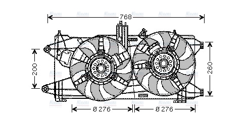 AVA Radiator Cooling Fan FT7522