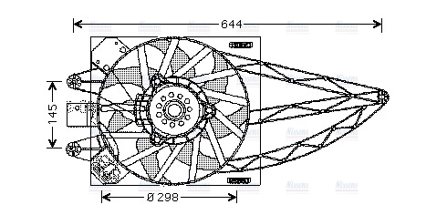 AVA Radiator Cooling Fan FT7527