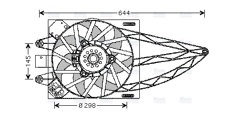 AVA Radiator Cooling Fan FT7528