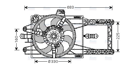 AVA Radiator Cooling Fan FT7529
