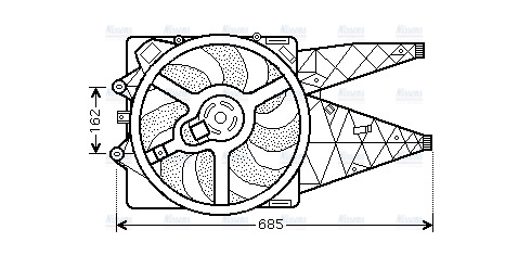 AVA Radiator Cooling Fan FT7530