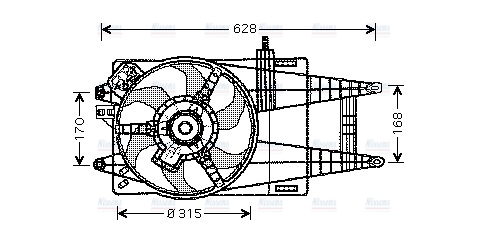 AVA Radiator Cooling Fan FT7535