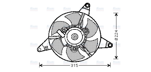 AVA Radiator Cooling Fan FT7550