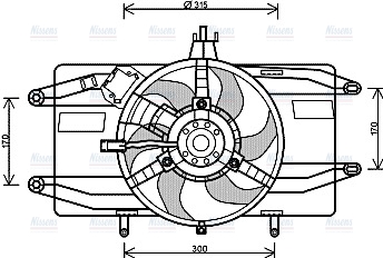 AVA Radiator Fan FT7555