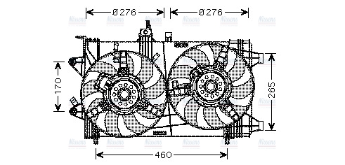 AVA Radiator Cooling Fan FT7561