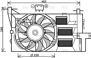 AVA Radiator Fan FT7563
