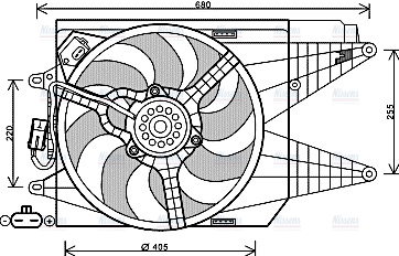 AVA Radiator Cooling Fan FT7566