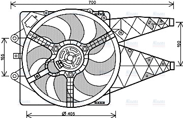 AVA Radiator Cooling Fan FT7567
