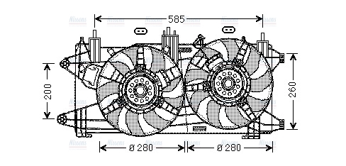 AVA Radiator Cooling Fan FT7569