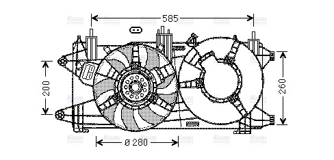 AVA Radiator Cooling Fan FT7573