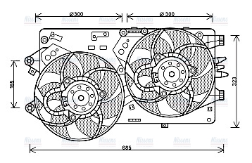 AVA Radiator Fan FT7578