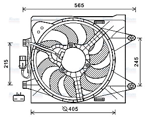 AVA Radiator Cooling Fan FT7604