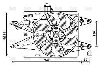 AVA Radiator Fan FT7606