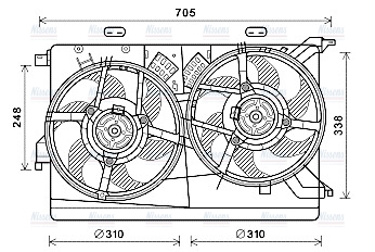 AVA Radiator Fan FT7607