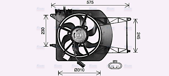 AVA Radiator Fan FT7620