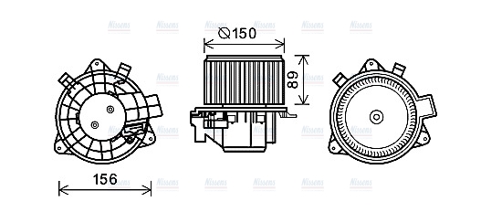 AVA Cabin Fan Blower Motor FT8417