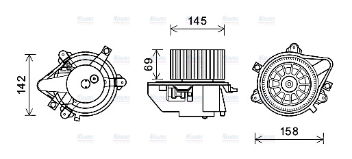 AVA Cabin Fan Blower Motor FT8430