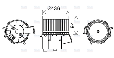 AVA Cabin Fan Blower Motor FT8434