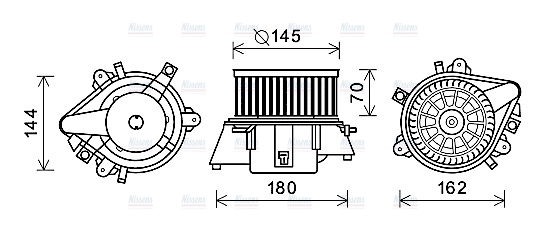 AVA Cabin Fan Blower Motor FT8437