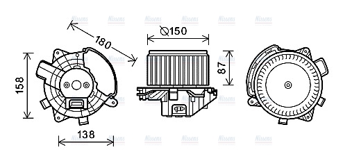 AVA Cabin Fan Blower Motor FT8440