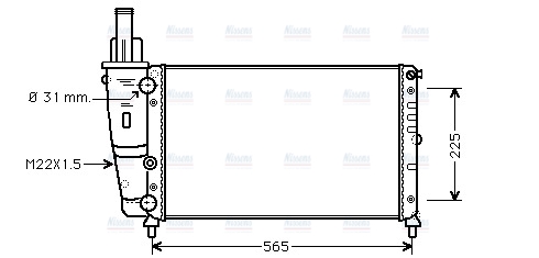 AVA Coolant Radiator FTA2139