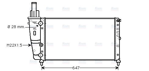 AVA Coolant Radiator FTA2140
