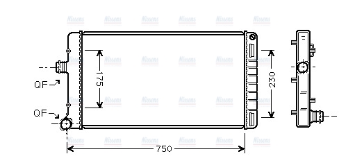AVA Coolant Radiator FTA2211