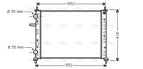 AVA Coolant Radiator FTA2229