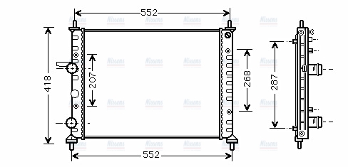 AVA Coolant Radiator FTA2249