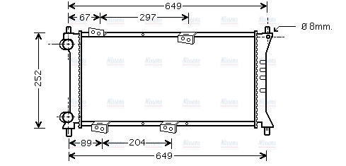 AVA Coolant Radiator FTA2258
