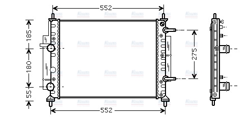AVA Coolant Radiator FTA2260