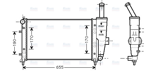 AVA Coolant Radiator FTA2281