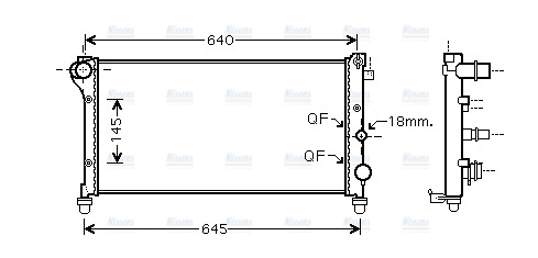 AVA Coolant Radiator FTA2295