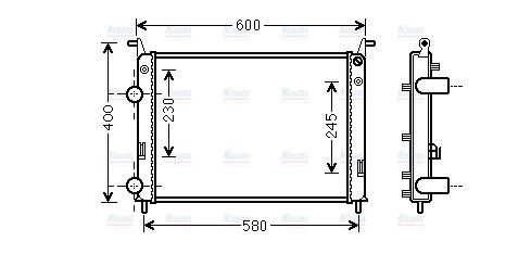 AVA Coolant Radiator FTA2336