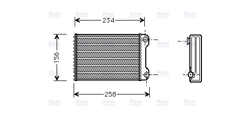 AVA Cabin Heater Core FTA6242