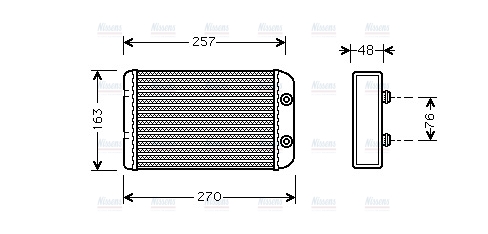 AVA Cabin Heater Core FTA6254