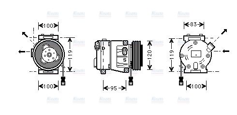 AVA Aircon Compressor FTAK050