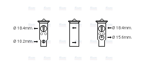 AVA Aircon Expansion valve HD1254