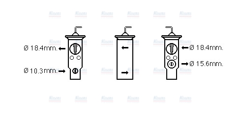 AVA Aircon Expansion valve HD1256