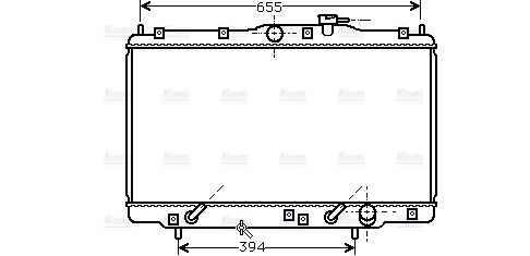 AVA Coolant Radiator HD2094