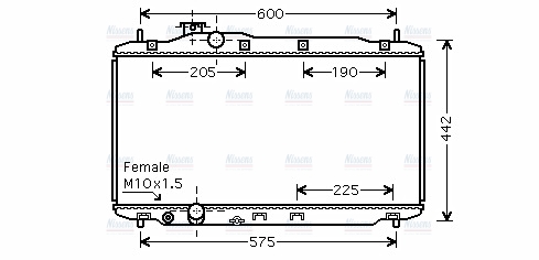 AVA Coolant Radiator HD2189