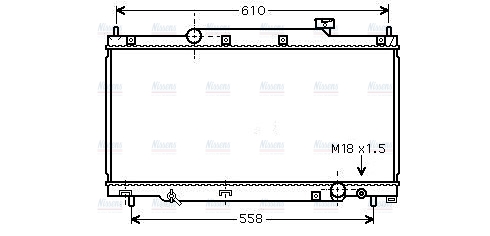 AVA Coolant Radiator HD2216