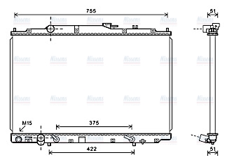 AVA Coolant Radiator HD2243