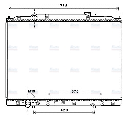 AVA Coolant Radiator HD2267