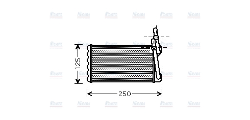 AVA Cabin Heater Core HD6203