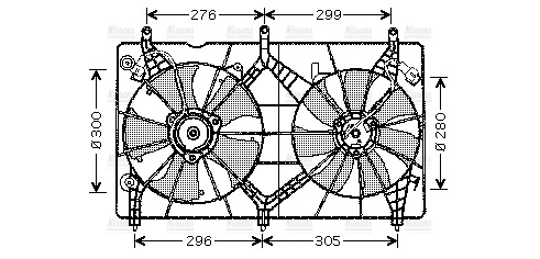 AVA Radiator Cooling Fan HD7517