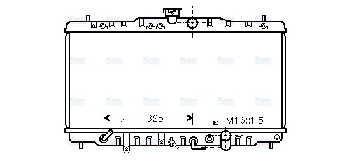 AVA Coolant Radiator HDA2056