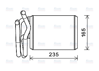 AVA Cabin Heater Core HDA6304