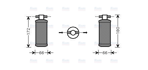 AVA Aircon Receiver Dryer Filter HDD184